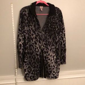 Chico’s size 2 double zippered sweater.
